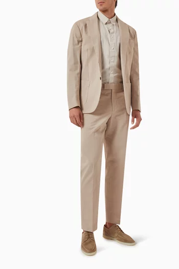Smith Single-breasted Blazer in Seersucker