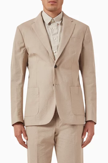 Smith Single-breasted Blazer in Seersucker