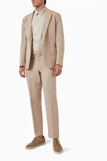 بنطال بدلة سيرساكر قطن