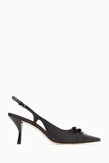 Noreen 75 Slingback Pumps in Patent-leather