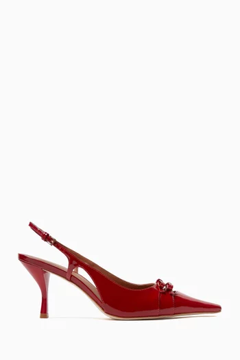 Noreen 75 Slingback Pumps in Patent-leather