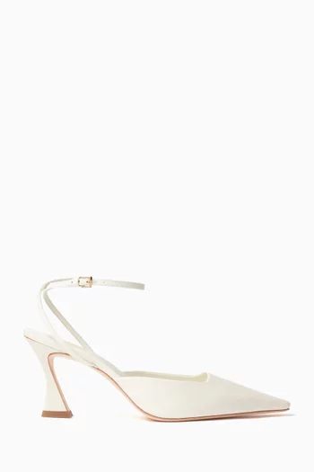 Natasha 75 Ankle-strap Pumps in Patent Leather