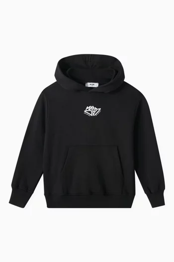 Logo-print Hoodie in Cotton