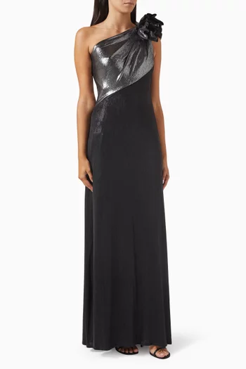 Korra One-shoulder Gown in Jersey