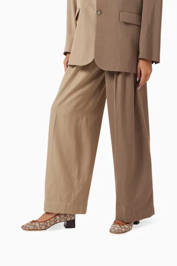 Ava Ballet Pump in Signature Canvas