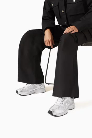 C301 Low Top Sneakers in Metallic Leather