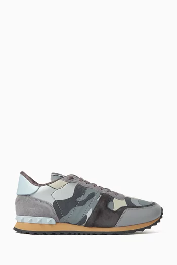 Valentino Garavani Camouflage Rockrunner Sneakers