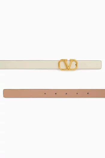 Valentino Garavani VLogo Signature Reversible Belt in Leather