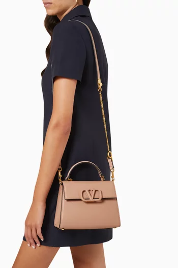 Valentino Garavani Small VSLING Top-handle Bag in Calfskin