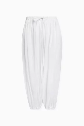Balloon Drawstring Pants in Cotton