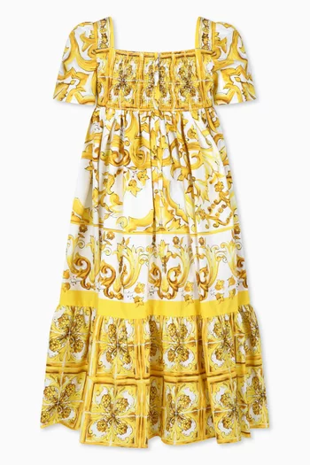 Majolica-print Maxi Dress