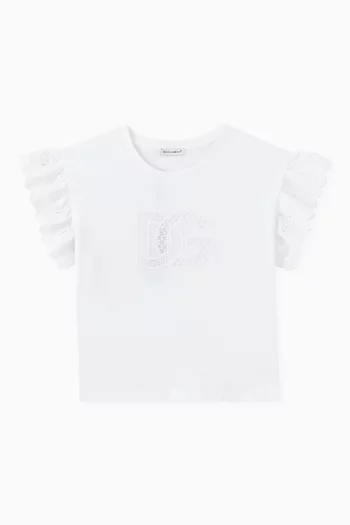 DG Logo T-shirt in Cotton Jersey