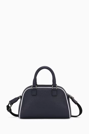 Logo Top-handle Bag in Leather