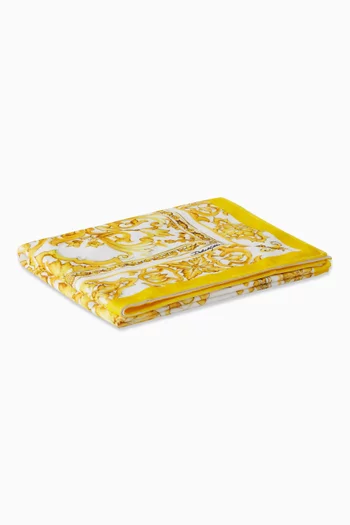 Majolica-print Beach Towel in Cotton