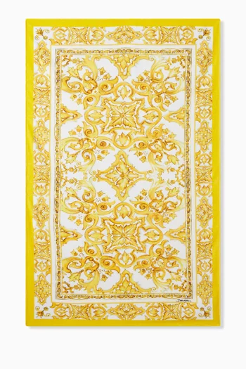 Majolica-print Beach Towel in Cotton
