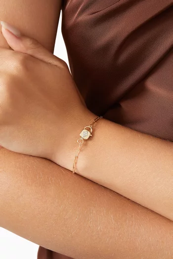 Louise Chain Bracelet in 9kt Gold