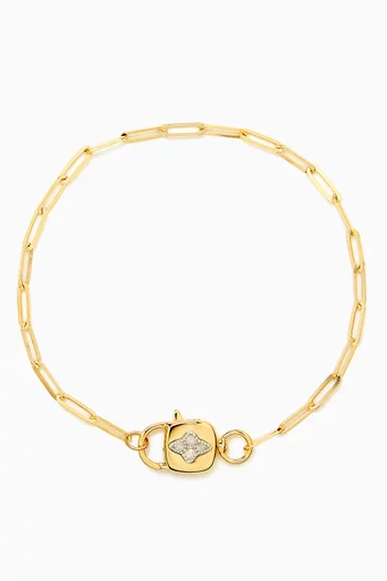 Louise Chain Bracelet in 9kt Gold