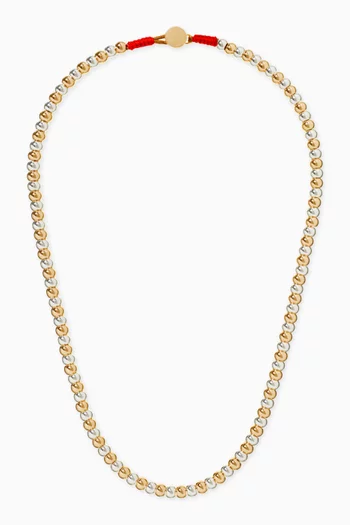 Level-up Two-tone Necklace in Brass
