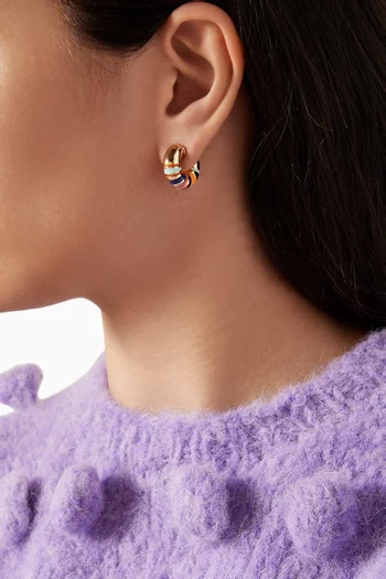The Campania Chubbies Earrings in Gold-tone Plated Brass