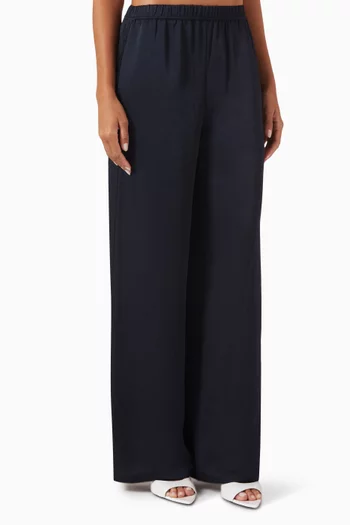 Wide-leg Pants in Satin