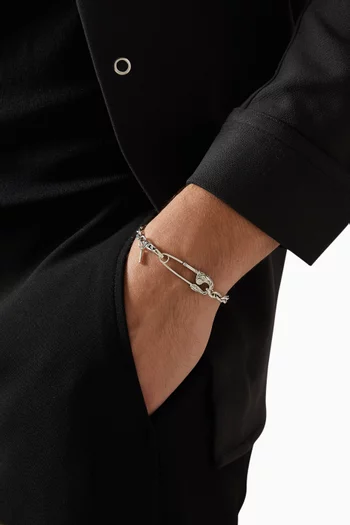 Arabesque Pin Bracelet in Sterling Silver