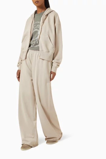 Logo Sweatpants in Organic Cotton-fleece