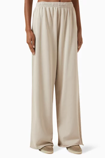 Logo Sweatpants in Organic Cotton-fleece