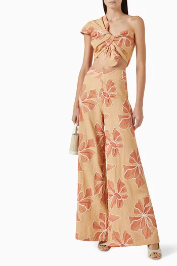 Sol One-shoulder Top in Viscose Blend