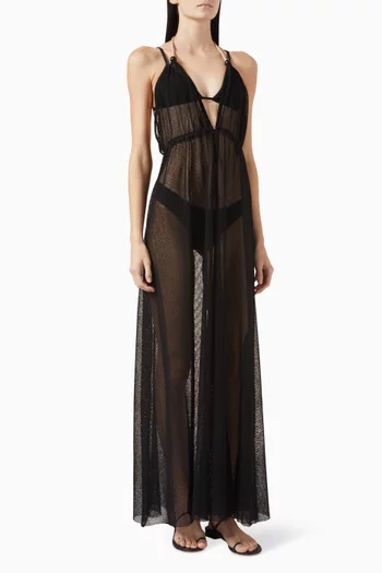 Alma Cover-up Dress in Mesh
