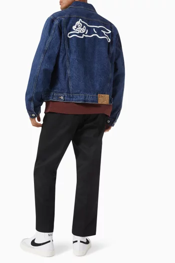 Running Dog Trucker Jacket in Denim