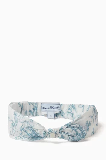 Floral Hair Band in Cotton
