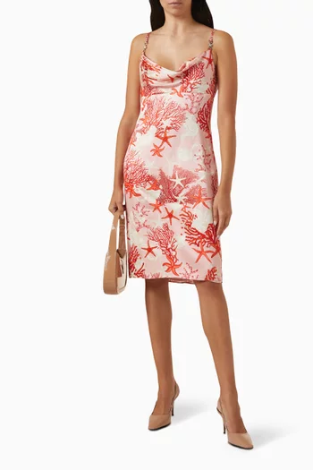 Barocco Sea Mini Dress in Silk