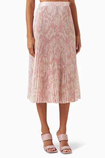 Pleated Midi Skirt