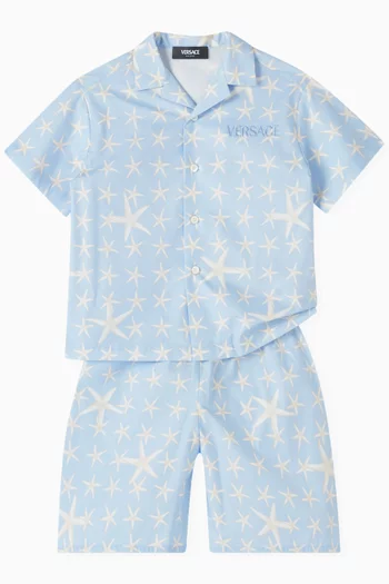 Stella Marina Bermuda Shorts in Cotton Poplin