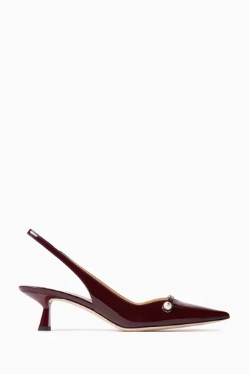 Amita 45 Slingback Pumps in Patent Leather