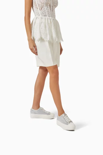 Palma Maxi Sneakers in Metallic Canvas