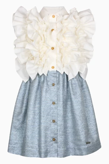 Ripple Dress in Cotton-blend