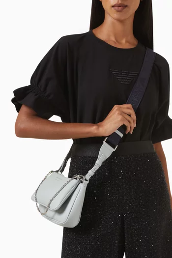 Mini Pouchette Bag in Deer-print Faux Leather