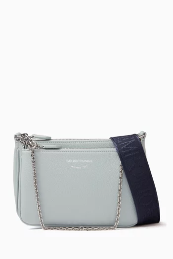 Mini Pouchette Bag in Deer-print Faux Leather