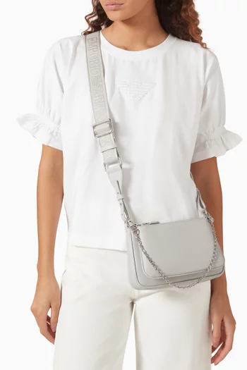 Mini Pouchette Bag in Deer-print Faux Leather