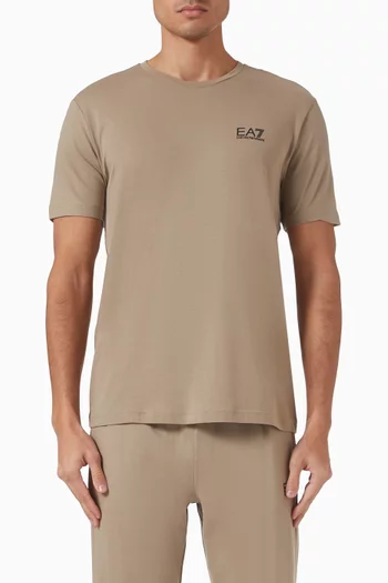 EA7 Logo T-shirt in Cotton