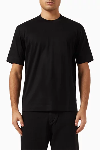 Micro EA Logo T-shirt in Cotton