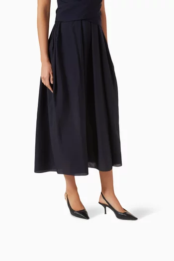 Eagle Plate Slingback Pumps in Nappa Leather