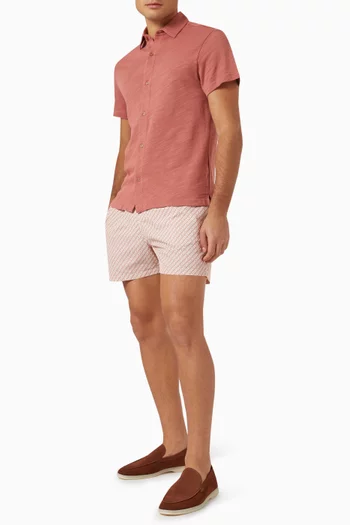 Angra Twill Swim Shorts in Recycled Polyester