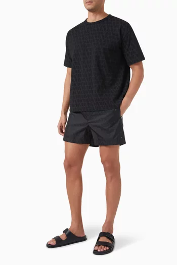 Valentino Garavani Toile Iconographe Pattern Swim Shorts in Polyamide