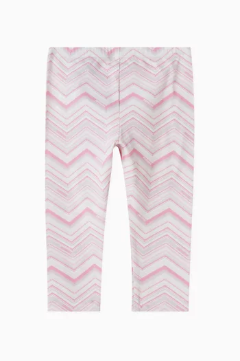 Zigzag Leggings in Jersey