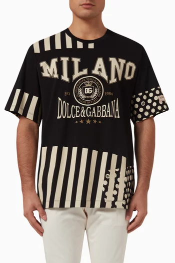 Logo Print T-shirt in Cotton
