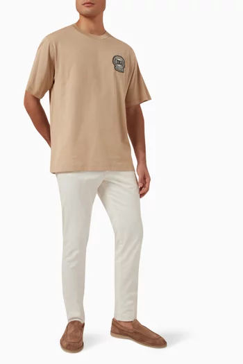 Logo Embroidred T-shirt in Cotton