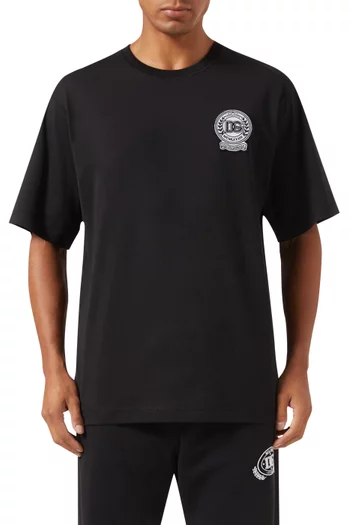 Logo Embroidred T-shirt in Cotton