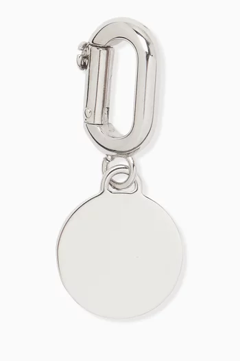 Round Logo Key Ring in Brass